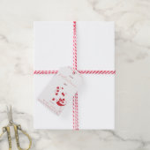 Prettig Valentijnsdag – Kersen Harten in Cocktail Cadeaulabel (Met Touw)