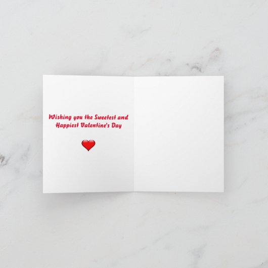 Prettig Valentijnsdag Kleinzoon Kaart (Binnen)