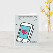 Prettig Valentijnsdag Kleinzoon Kaart (Gele Bloem)