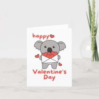 Prettig Valentijnsdag, knuffel Koala Feestdagen Kaart
