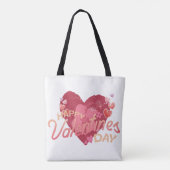 Prettig Valentijnsdag - liefde en knuffels Tote Bag (Achterkant)