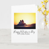 Prettig Valentijnsdag liefde voeg naam foto toe ee Kaart (Gele Bloem)