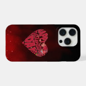 Prettig Valentijnsdag Liefdeshart iPhone Hoesje (Achterkant horizontaal)