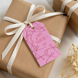 Prettig Valentijnsdag – Lint Strikken | Minimale L Cadeaulabel