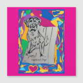 Prettig Valentijnsdag Magnetische Kaart (Voorkant)