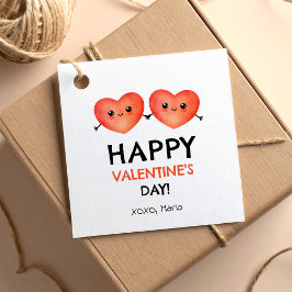 Prettig Valentijnsdag met baby hart vrienden Bedankjes Labels