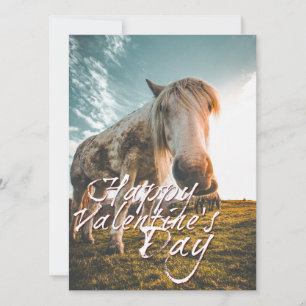 Prettig Valentijnsdag met kijkend Paard