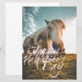 Prettig Valentijnsdag met kijkend Paard (Voorkant / Achterkant)