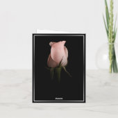 Prettig Valentijnsdag met roze roos kaart (Achterkant)