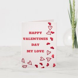 Prettig Valentijnsdag mijn liefde wenskaart Kaart