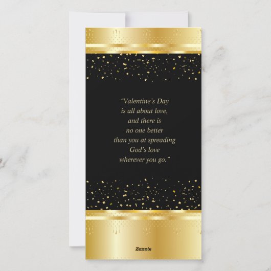 Prettig Valentijnsdag Mooie Elegante Klassieker Feestdagenkaart (Achterkant)