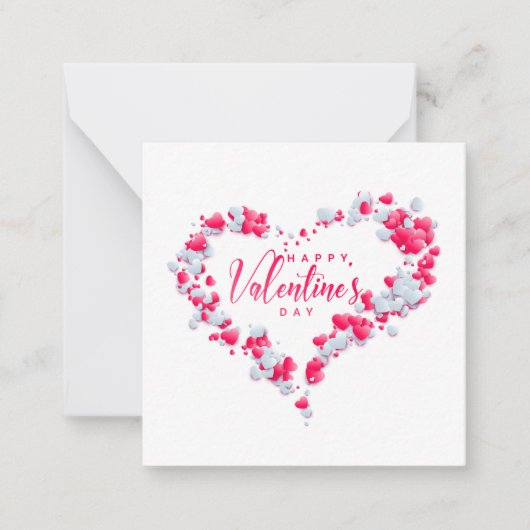 Prettig Valentijnsdag Notitiekaartje (Voorkant)