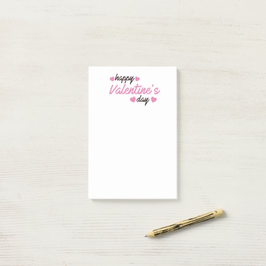 Prettig Valentijnsdag Post-it® Notes (Op bureau)