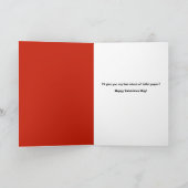 Prettig Valentijnsdag pratende rol toiletpapier Feestdagen Kaart (Binnen)