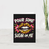 Prettig Valentijnsdag Retro Luipaard Lippen Ur Som Kaart (Voorkant)