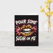 Prettig Valentijnsdag Retro Luipaard Lippen Ur Som Kaart (Gele Bloem)