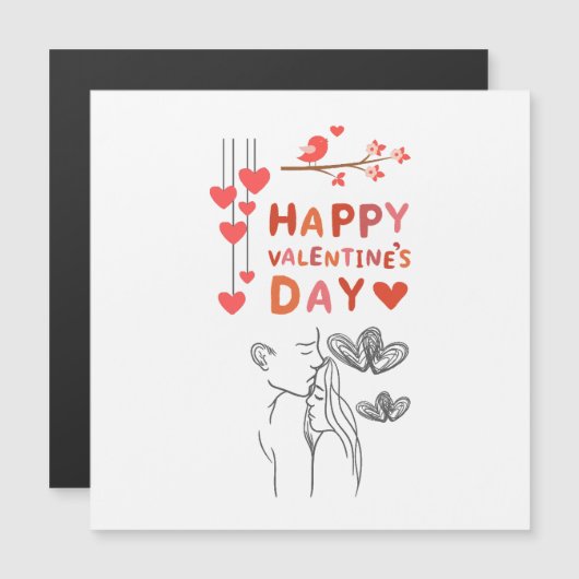 Prettig Valentijnsdag – Romantisch stel (Voorkant / Achterkant)