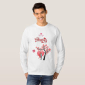 Prettig Valentijnsdag – Romantisch stel T-shirt (Voorkant volledig)