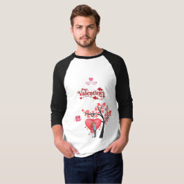 Prettig Valentijnsdag – romantisch stel  T-shirt