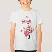 Prettig Valentijnsdag – romantisch stel Tri-Blend Shirt (Voorkant)
