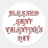 Prettig Valentijnsdag Ronde Sticker (Voorkant)