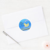 Prettig Valentijnsdag Ronde Sticker (Envelop)