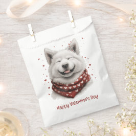Prettig Valentijnsdag Samoyed Hond Bedankzakje