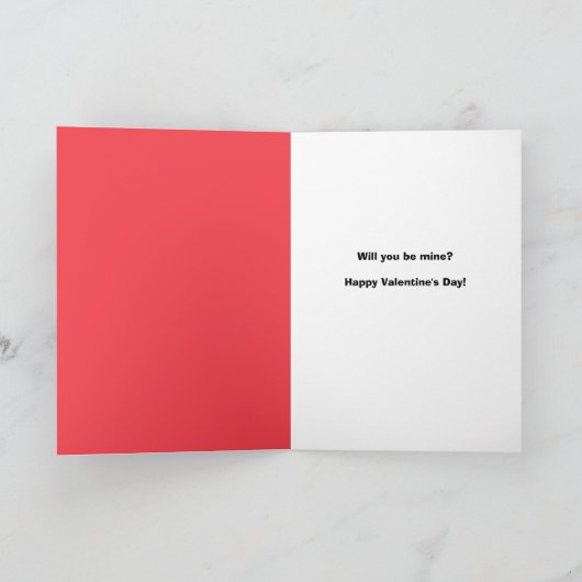 Prettig Valentijnsdag Schattige Kat Aangekleed Hum Feestdagen Kaart (Binnen)