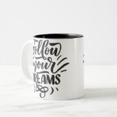 Prettig Valentijnsdag Tweekleurige Koffiemok (Voorkant links)