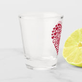 Prettig Valentijnsdag Valentijn Liefde Hart Shot Glas (Links)