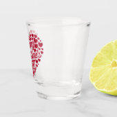 Prettig Valentijnsdag Valentijn Liefde Hart Shot Glas (Rechts)