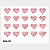 Prettig Valentijnsdag Valentijn Liefde Hart Sticker (Vel)