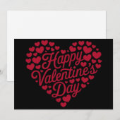 Prettig Valentijnsdag Valetijn Liefde Hart Feestdagenkaart (Voorkant / Achterkant)