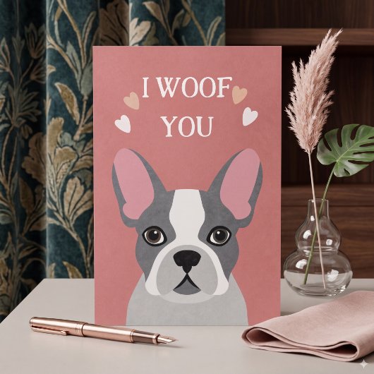 Prettig Valentijnsdag van de hond Kaart