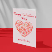 Prettig Valentijnsdag van de huisdierhond Kaart