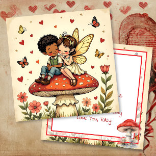 Prettig Valentijnsdag   Vintage Cottage Core Fee Kaart