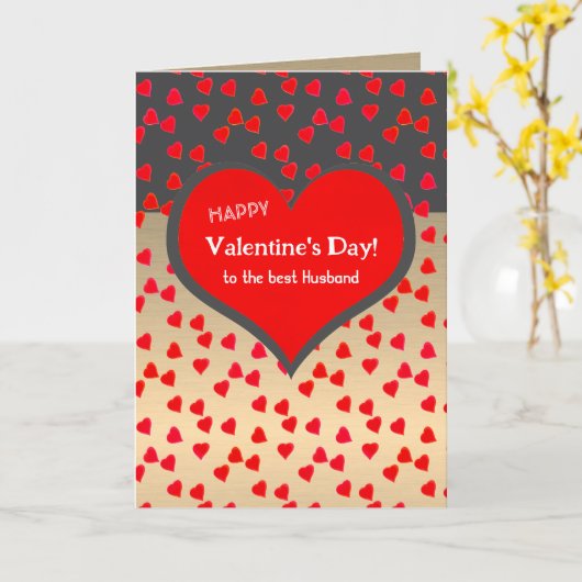 Prettig Valentijnsdag voor de beste echtgenoot har Kaart (Gele Bloem)