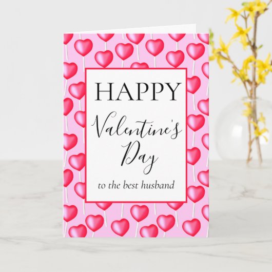 Prettig Valentijnsdag voor de Beste Echtgenoot Har Kaart (Gele Bloem)