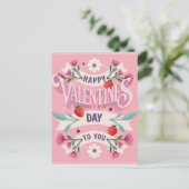 Prettig Valentijnsdag voor Jou Briefkaart (Staand voorkant)