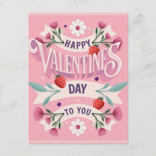 Prettig Valentijnsdag voor Jou Briefkaart (Voorkant)
