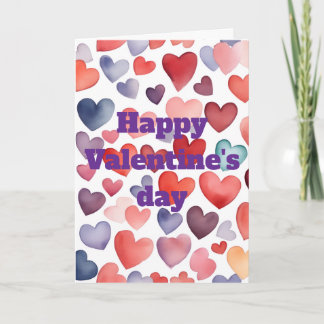 Prettig Valentijnsdag Vouwbare Wenskaart Kaart