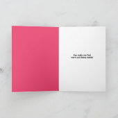 Prettig Valentijnsdag Warme en Zachte Kat Feestdagen Kaart (Binnen)