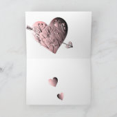 "Prettig Valentijnsfeestdag" met de hand geschreve Feestdagen Kaart (Binnen)