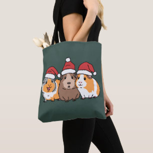 Prettig Varkensfeest Cavia Kerst Dierenliefhebber Tote Bag