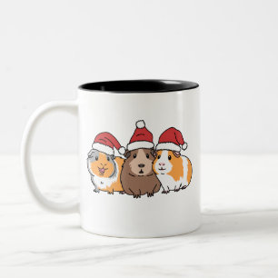Prettig Varkensfeest Cavia Kerst Dierenliefhebber  Tweekleurige Koffiemok