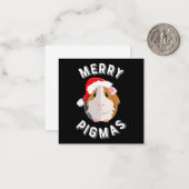 Prettig varkensfeest Leuk en grappig Guinese bigge Notitiekaartje (Voorkant / Achterkant in situ)