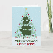 Prettig Vegan Kerstfeest  Kaart (Voorkant)
