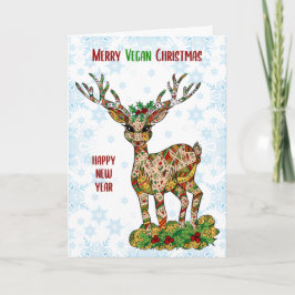 Prettig Vegan Kerstmis, Rendier Kaart