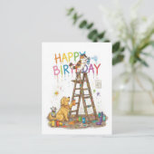 Prettig Verjaardags Feest Briefkaart (Staand voorkant)