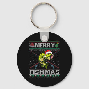 Prettig Visfeest Byss Vis Vissen Kerstmis Lelijke Sleutelhanger